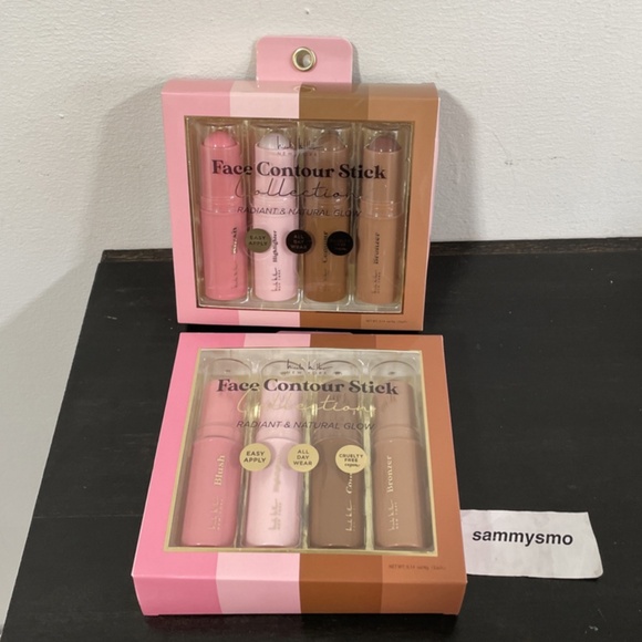 Nicole Miller Face Contour Stick Collection, Natural Glow Kit blush, bronzer, x2